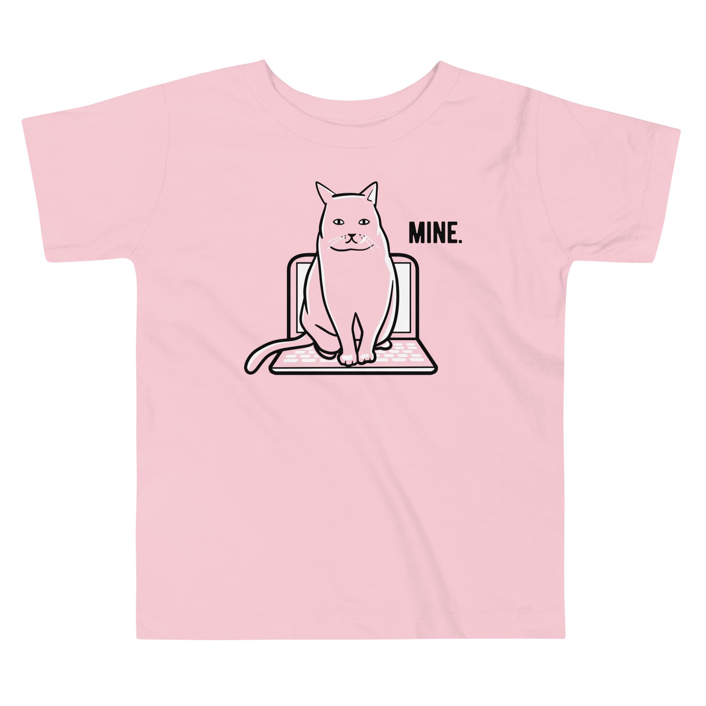 Mine Computer Cat Kid's Toddler Tee