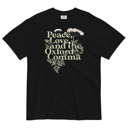 Peace, Love, And The Oxford Comma Men's Relaxed Fit Tee