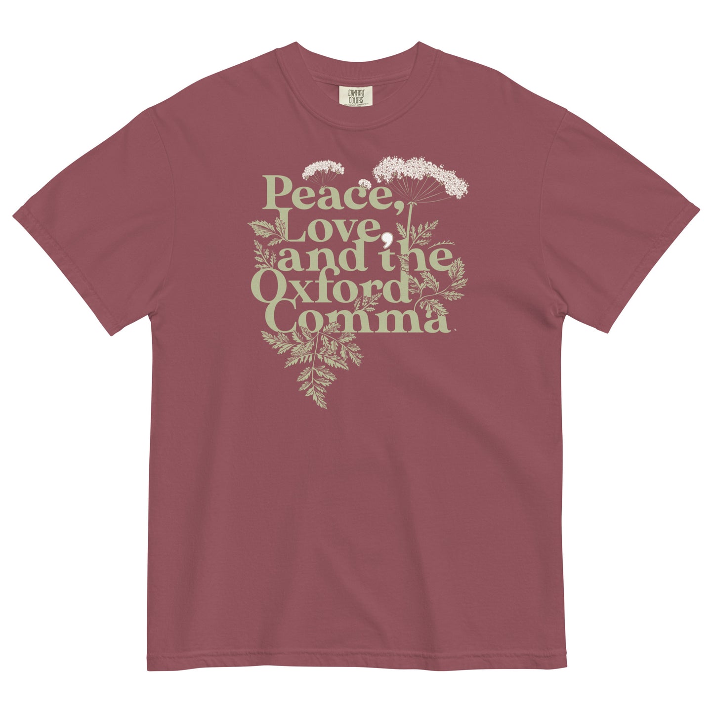 Peace, Love, And The Oxford Comma Men's Relaxed Fit Tee