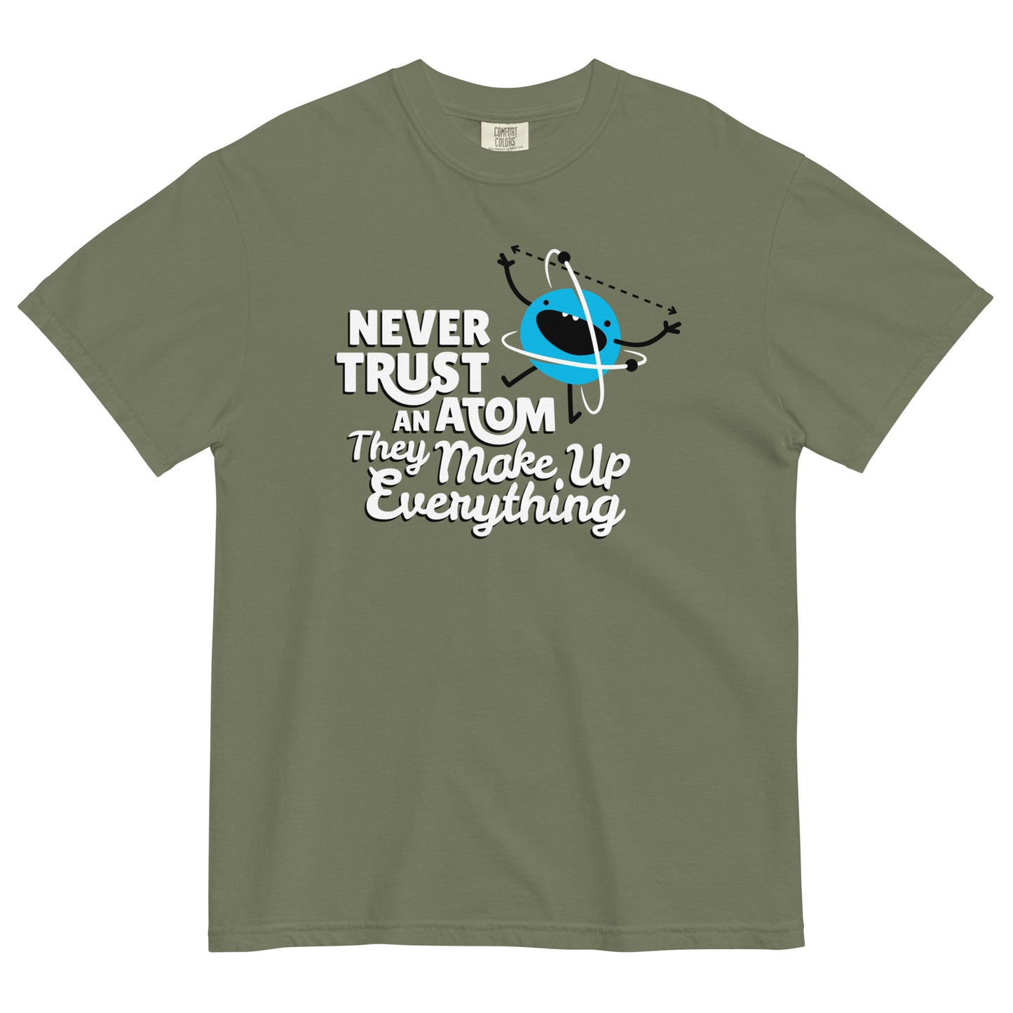 Never Trust An Atom, They Make Up Everything Men's Relaxed Fit Tee