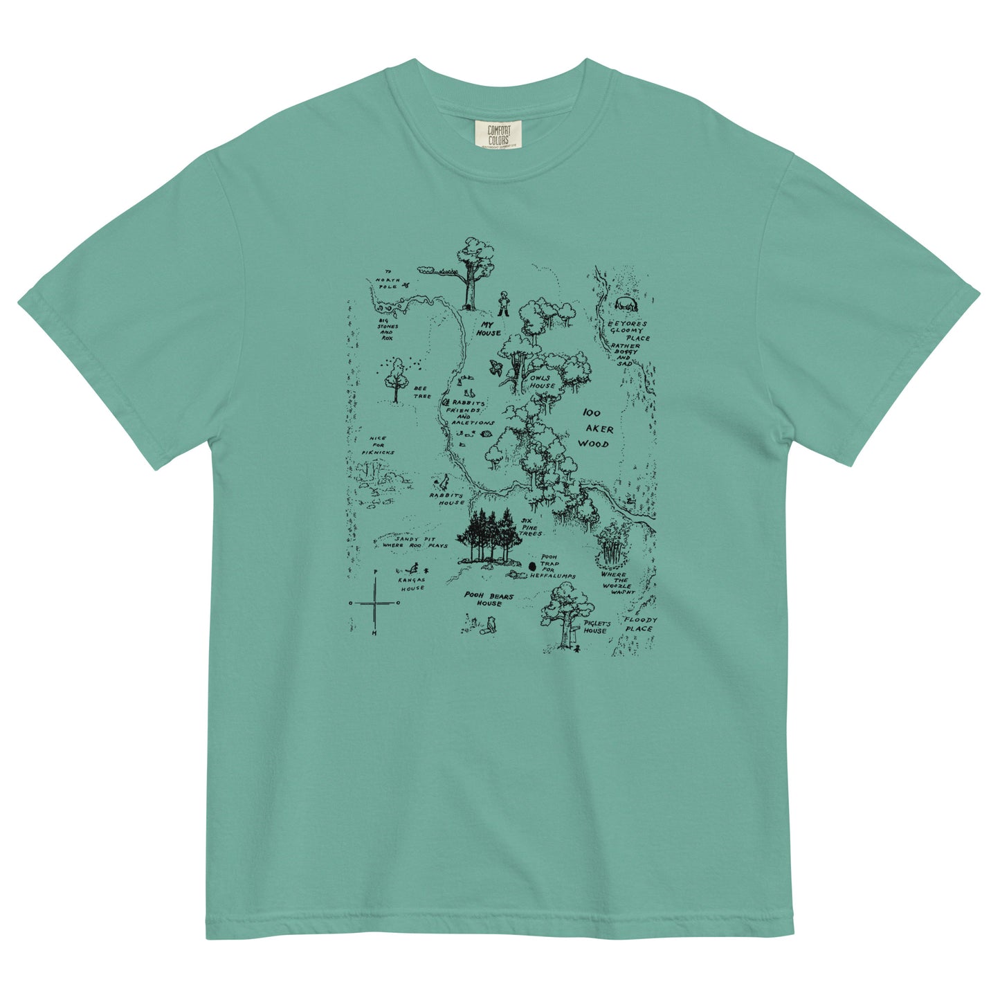 100 Acre Map Men's Relaxed Fit Tee