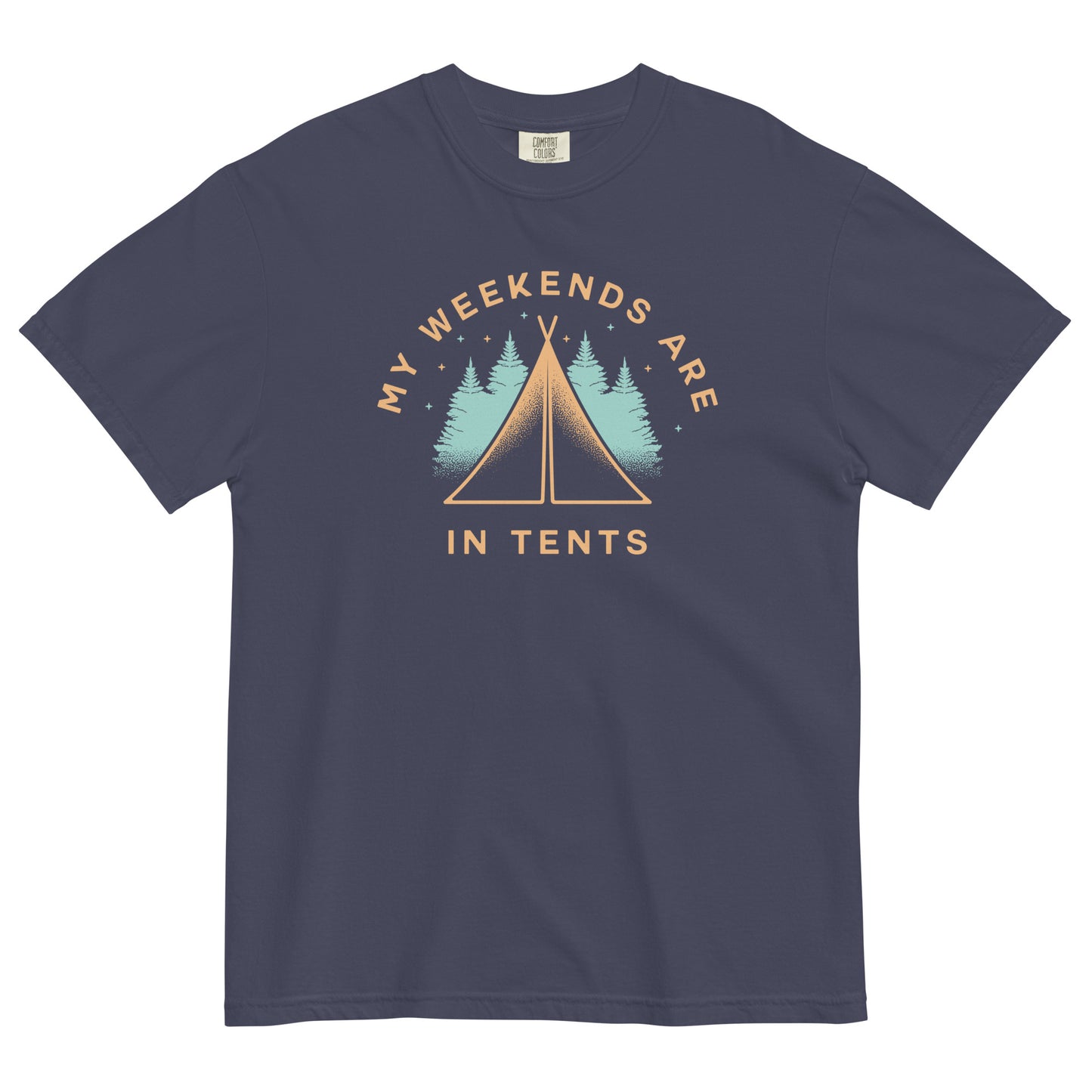 My Weekends Are In Tents Men's Relaxed Fit Tee