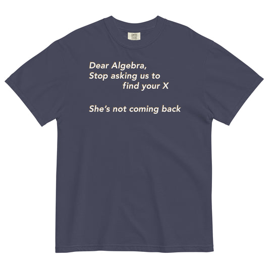Dear Algebra, Stop Asking Us To Find Your X Men's Relaxed Fit Tee