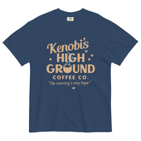 Kenobi's High Ground Coffee Co Men's Relaxed Fit Tee