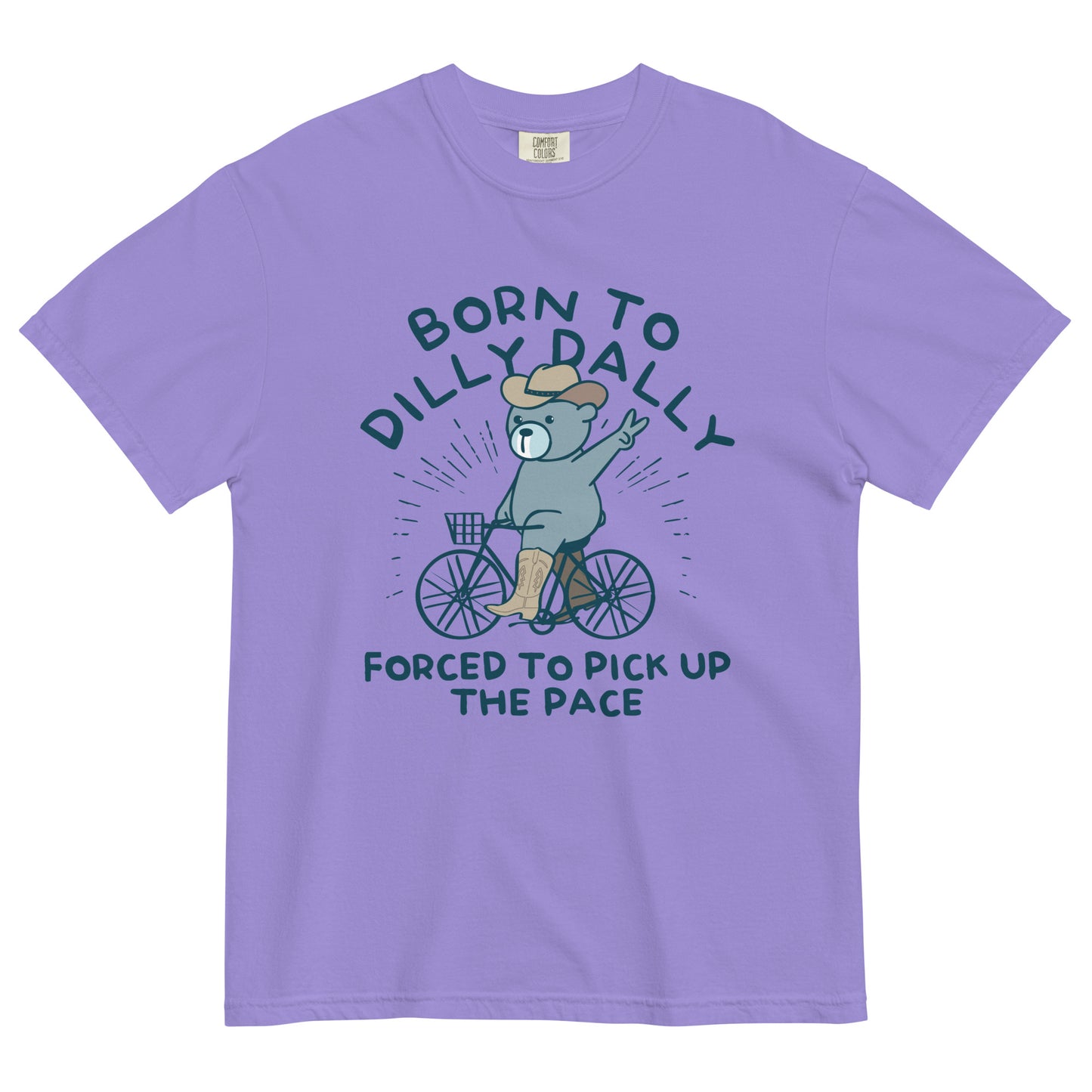 Born To Dilly Dally Forced To Pick Up The Pace Men's Relaxed Fit Tee