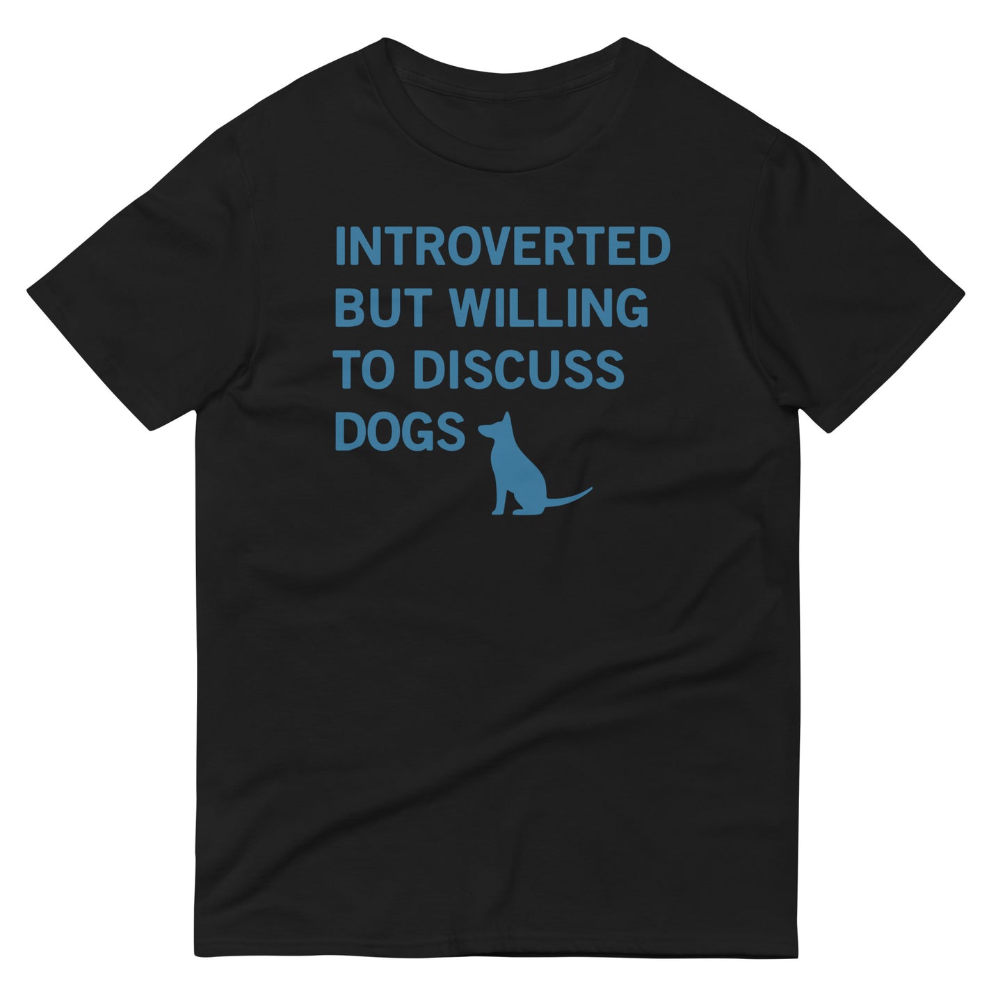 Introverted But Willing To Discuss Dogs Men's Signature Tee