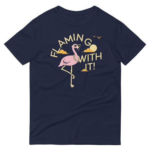 Flamingo With It Men's Signature Tee