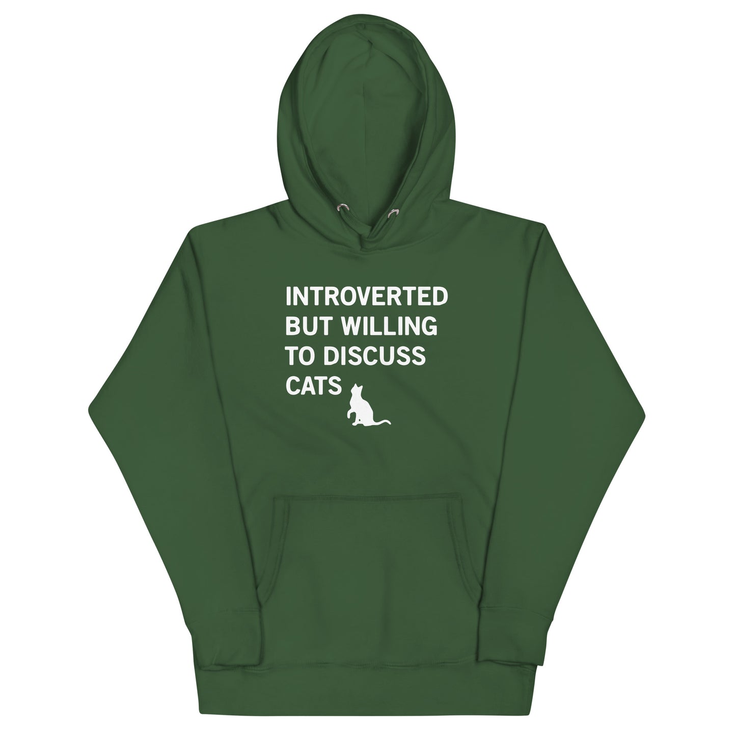 Introverted But Willing To Discuss Cats Unisex Hoodie