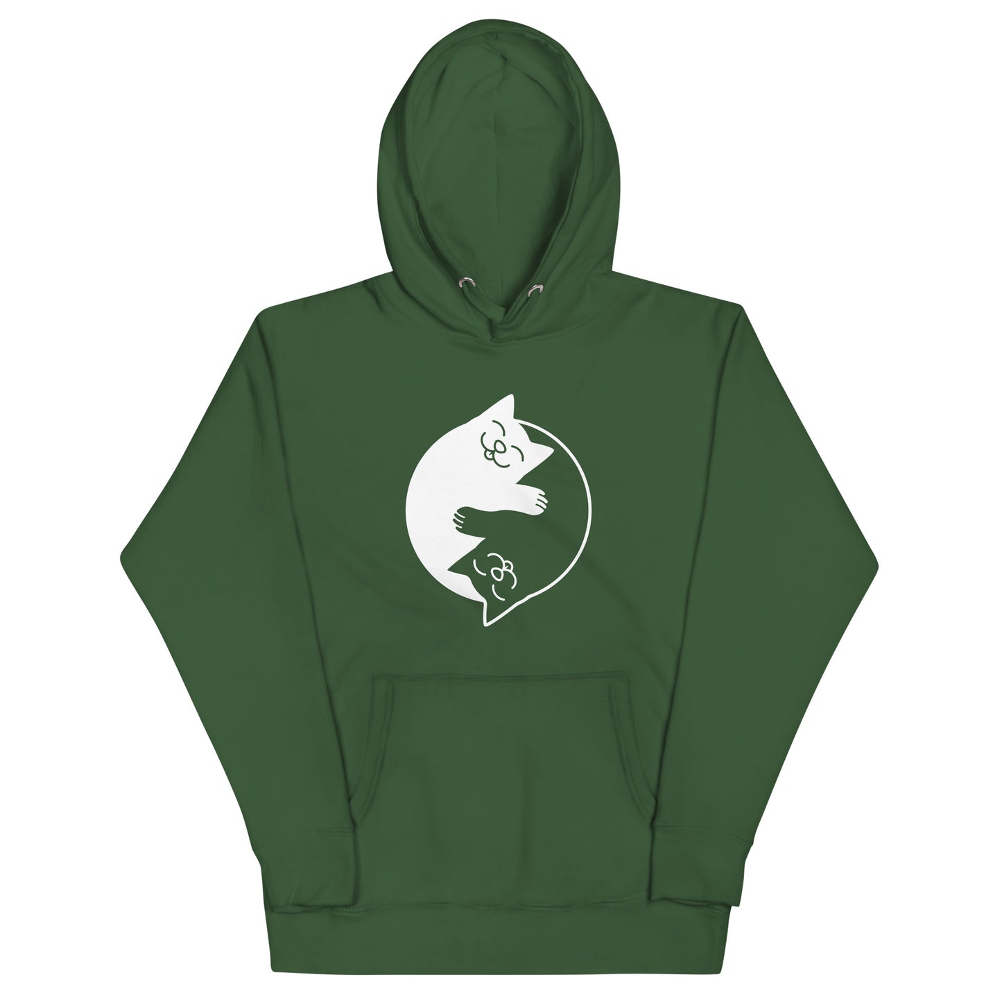 Yin Yang Cats Unisex Hoodie