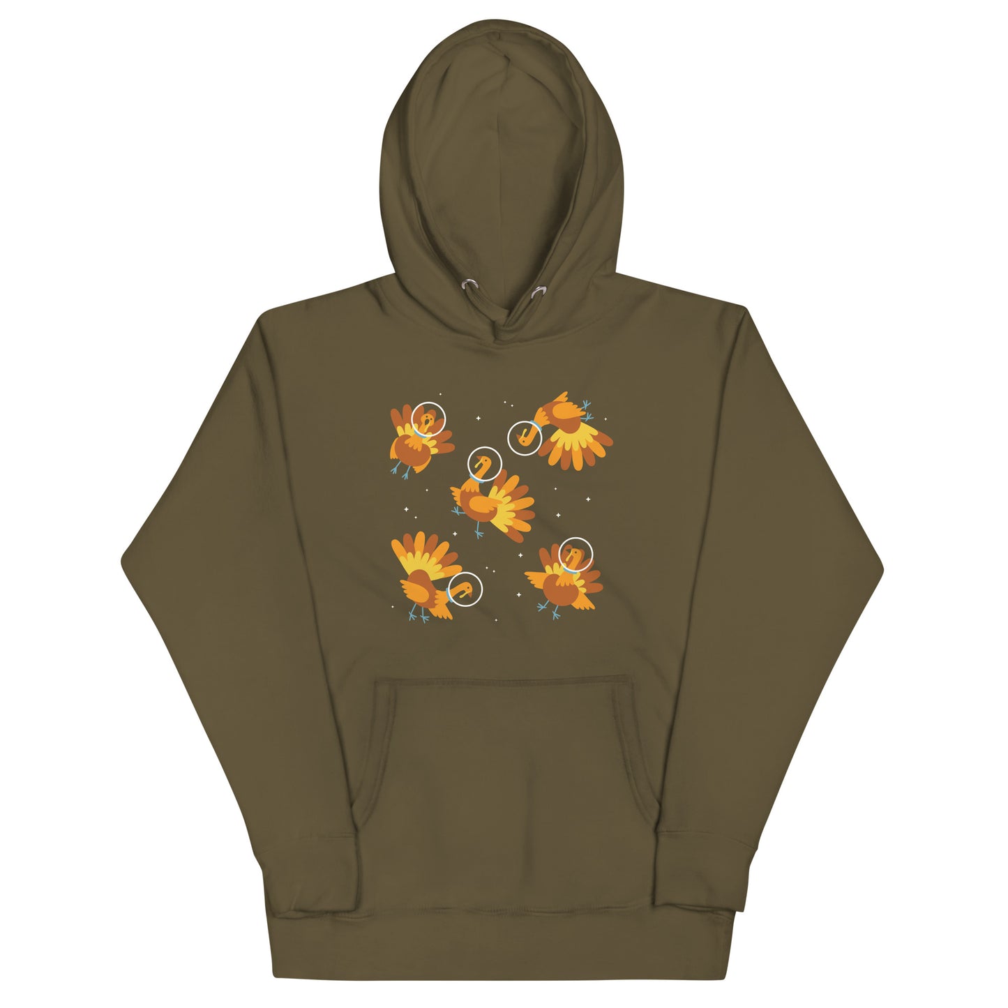 Turkeys In Space Unisex Hoodie