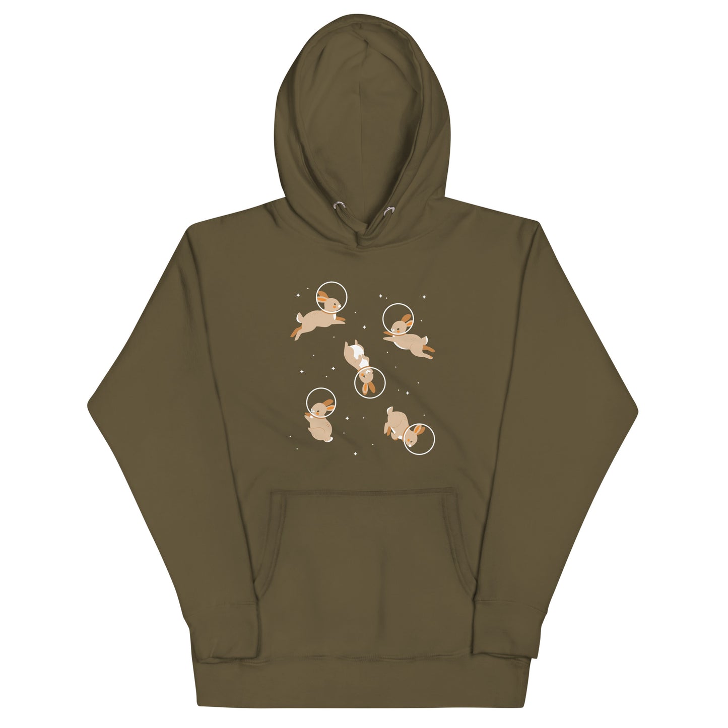 Bunnies In Space Unisex Hoodie