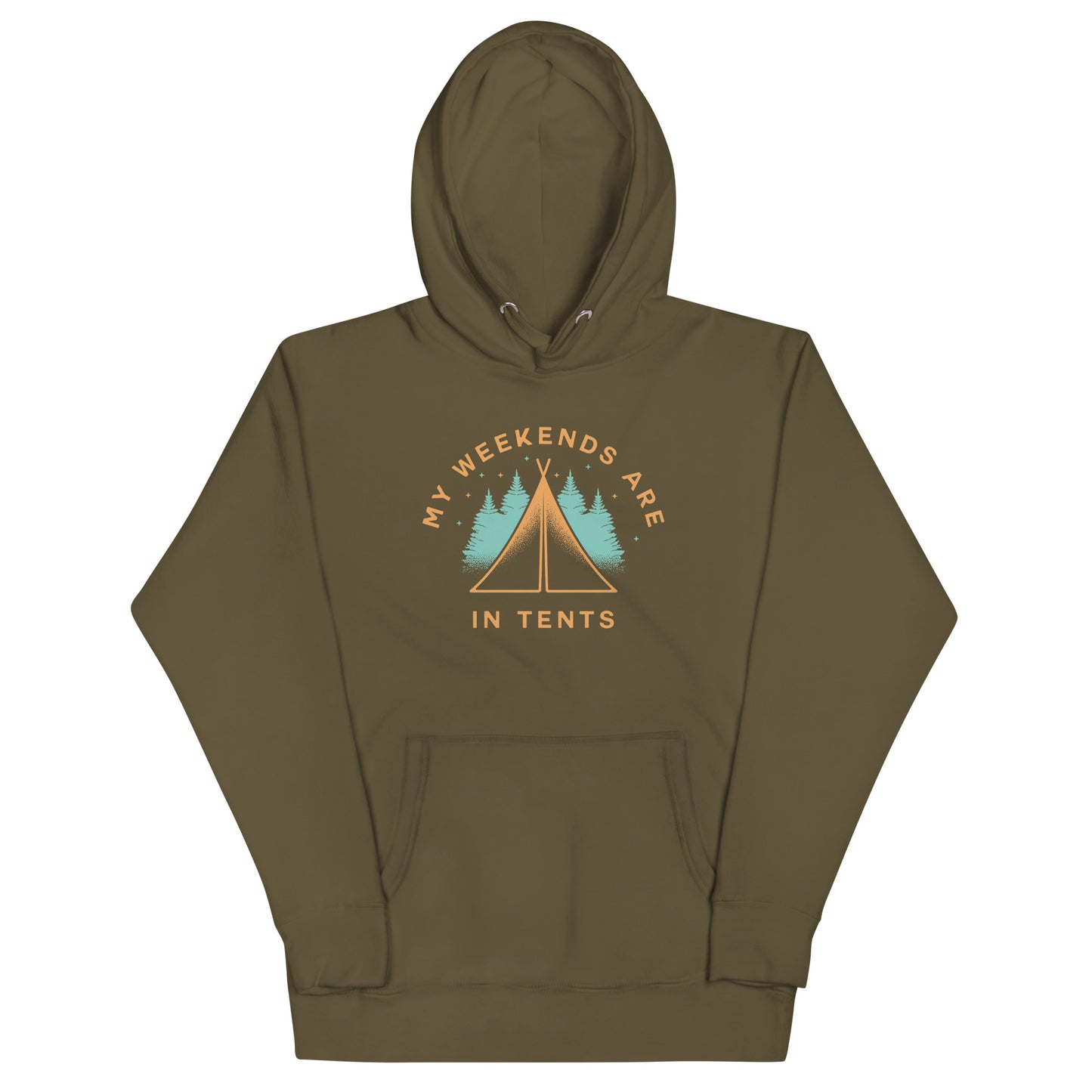 My Weekends Are In Tents Unisex Hoodie