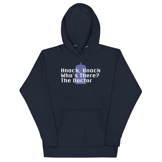 Knock Knock! Who's There? The Doctor Unisex Hoodie