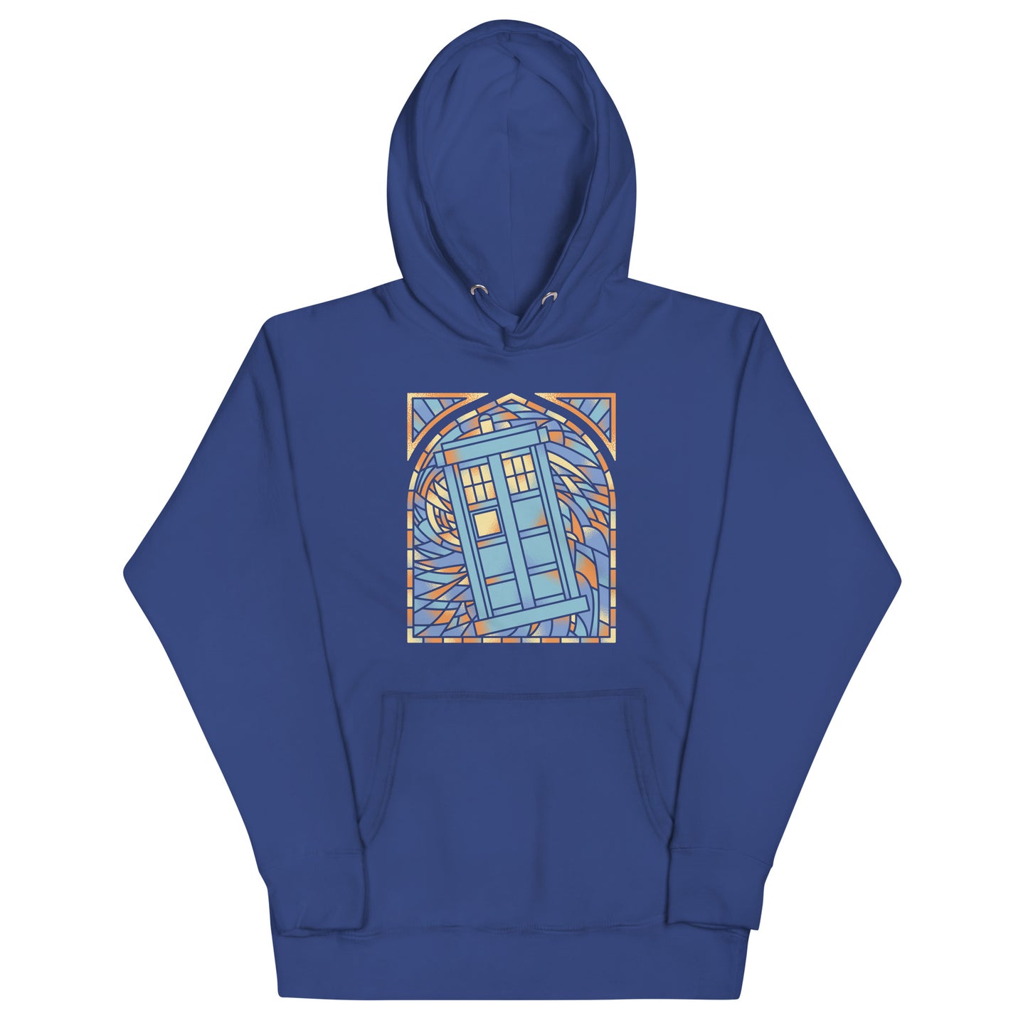 Stained Glass Police Box Unisex Hoodie
