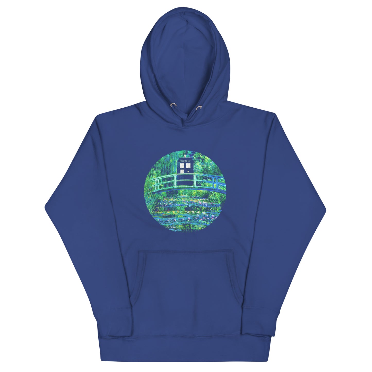 Water Lilies Police Box Unisex Hoodie