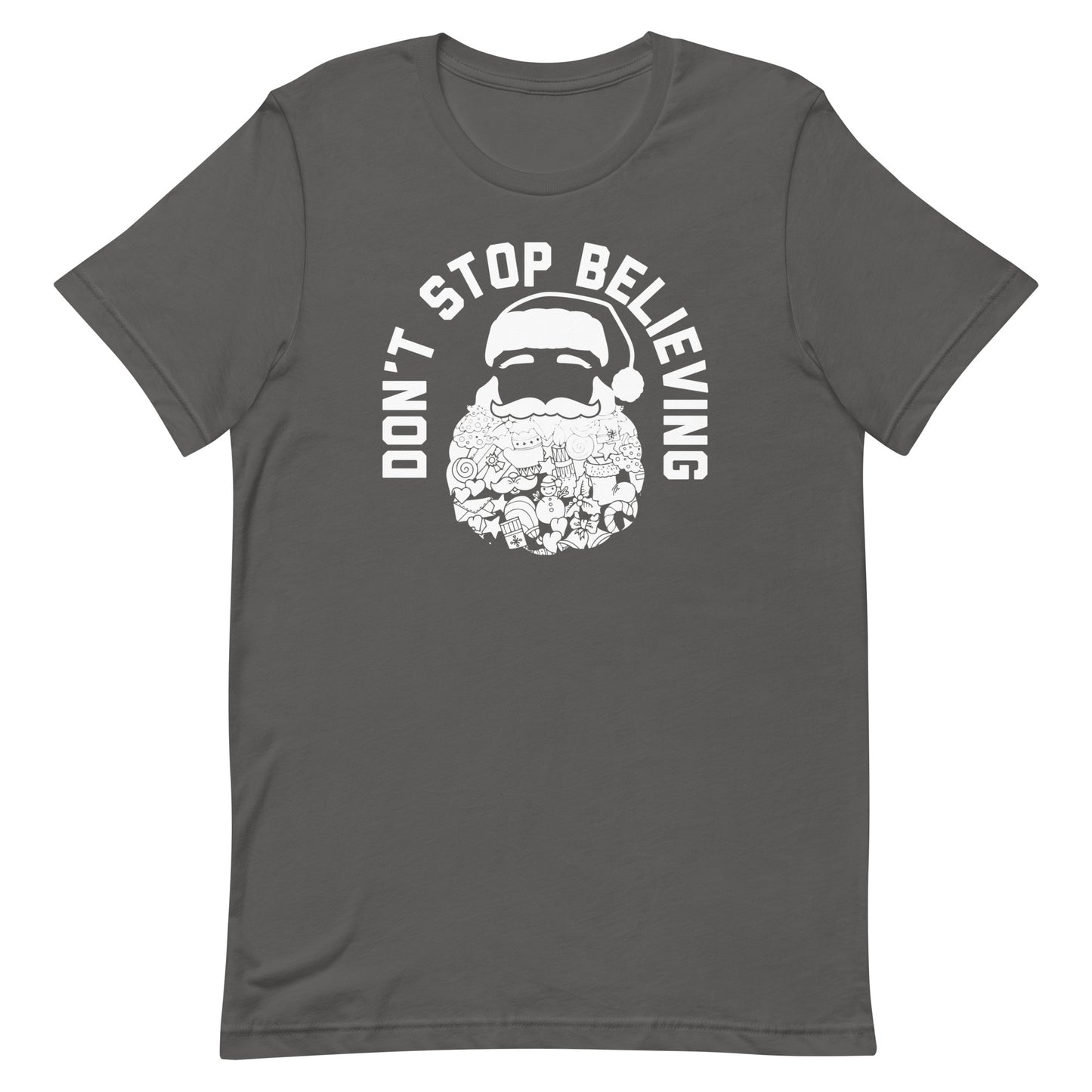 Don't Stop Believing Santa Men's Signature Tee