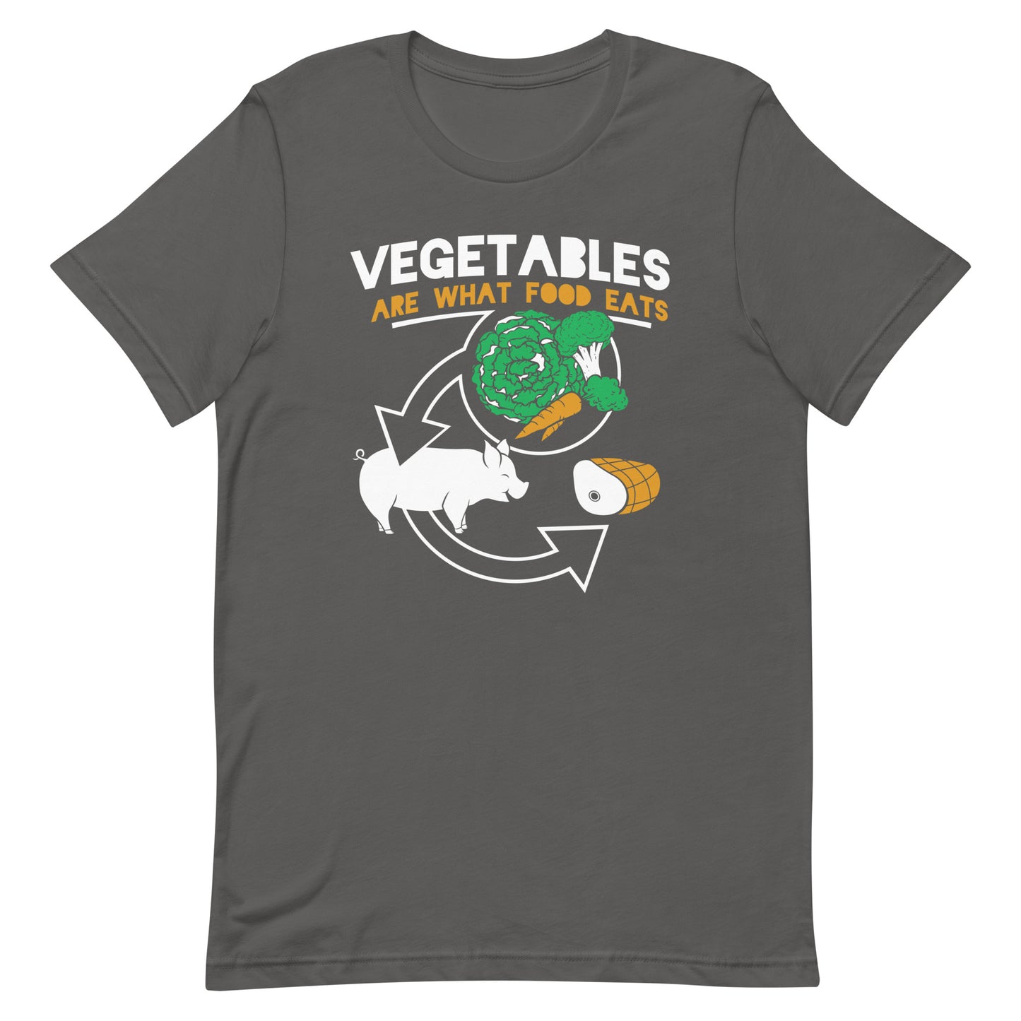 Vegetables Are What Food Eats Men's Signature Tee