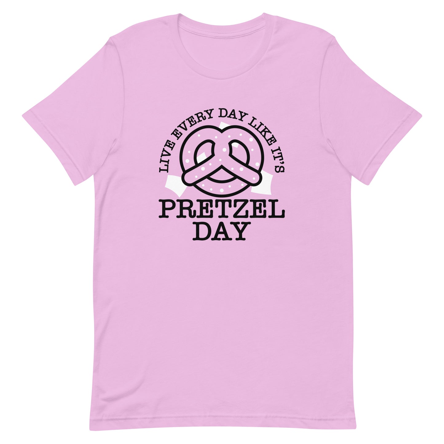 Live Every Day Like It's Pretzel Day Men's Signature Tee