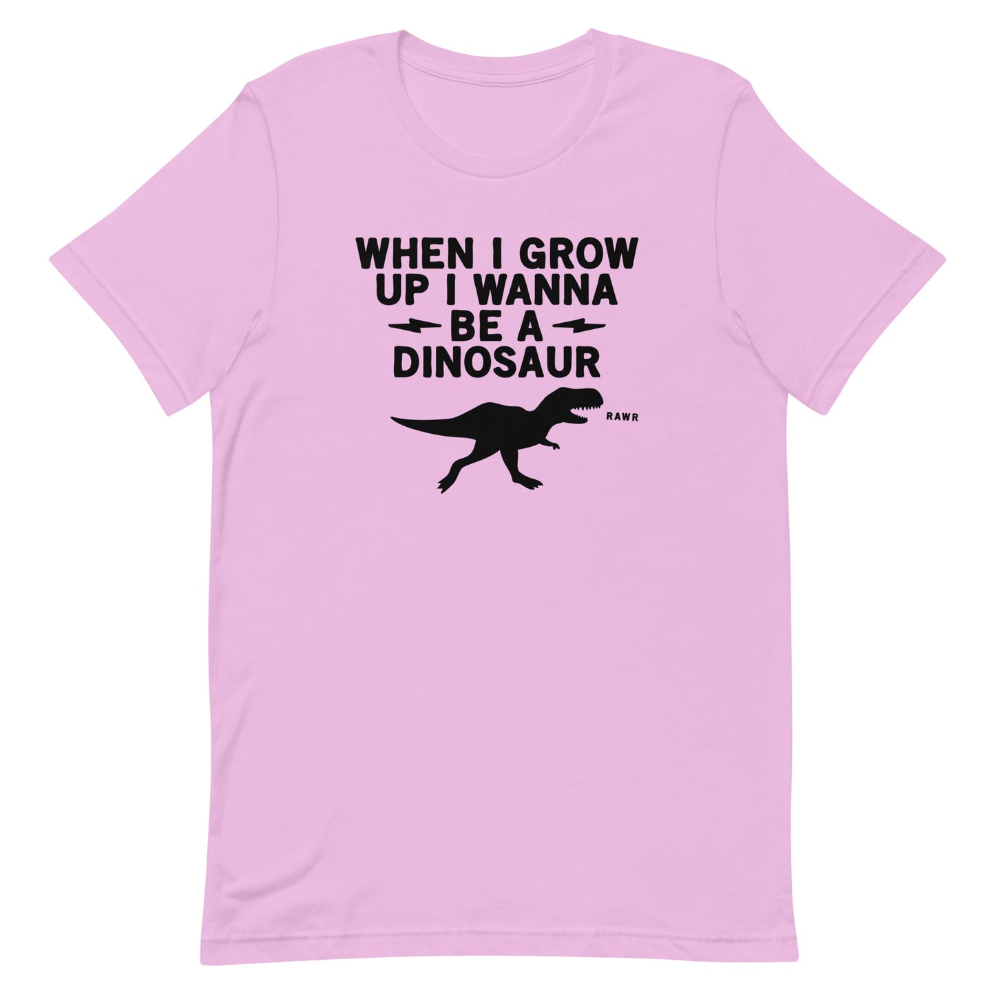 When I Grow Up I Wanna Be A Dinosaur Men's Signature Tee