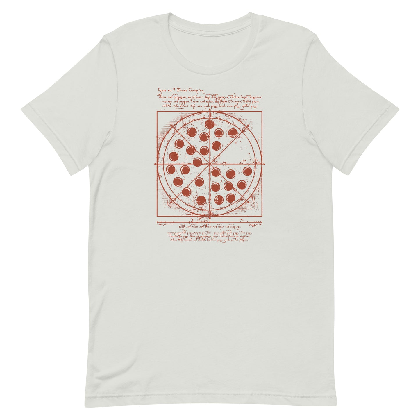 Vitruvian Pizza Men's Signature Tee