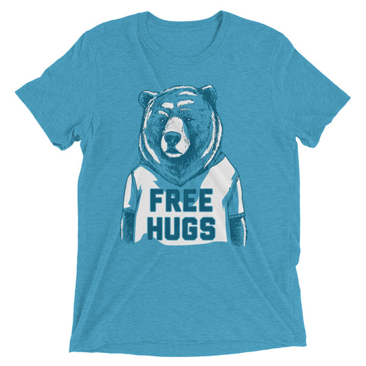 Free Hugs Bear Men's Tri-Blend Tee