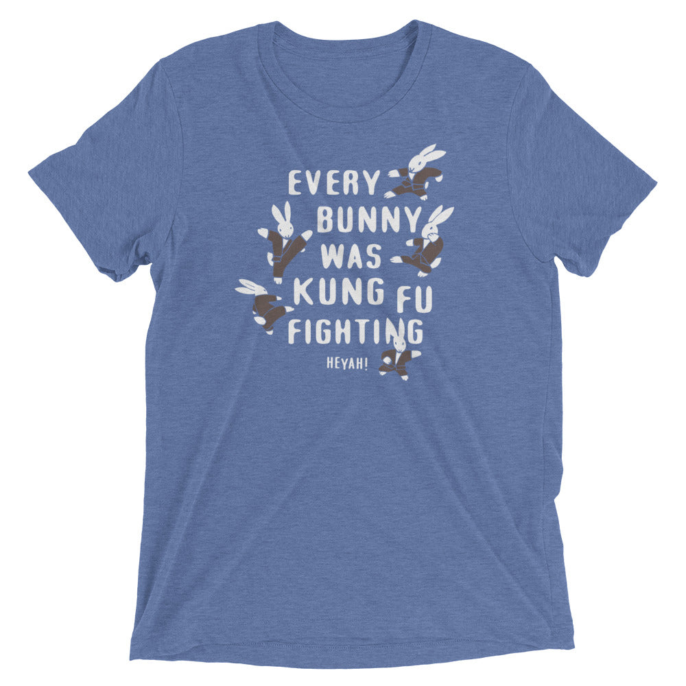 Every Bunny Was Kung Fu Fighting Men's Tri-Blend Tee