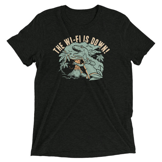 The Wi-Fi Is Down! Men's Tri-Blend Tee