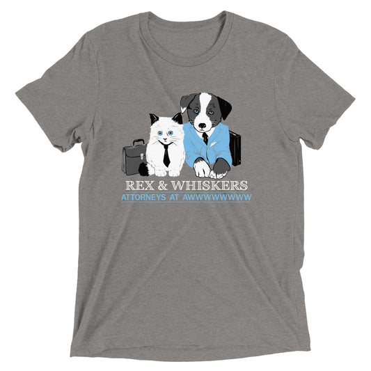 Rex and Whiskers Attorneys Men's Tri-Blend Tee