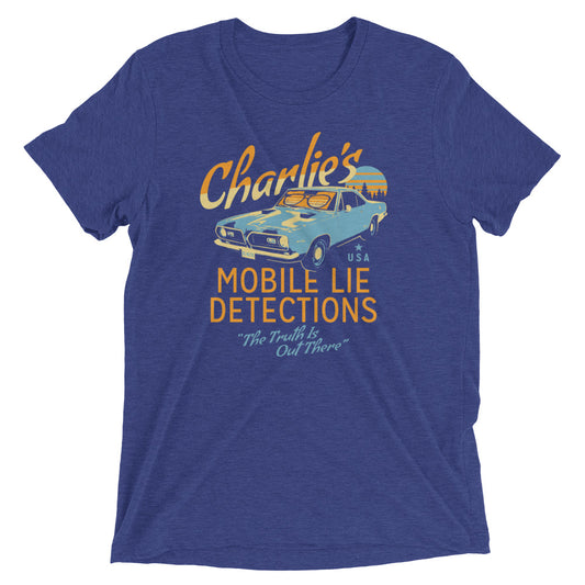 Charlie's Mobile Lie Detection Men's Tri-Blend Tee