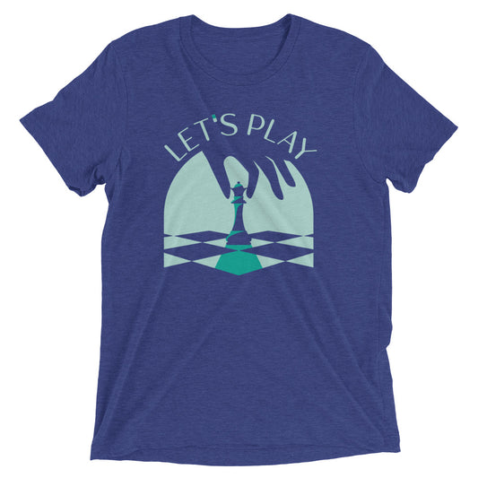 Let's Play Chess Men's Tri-Blend Tee