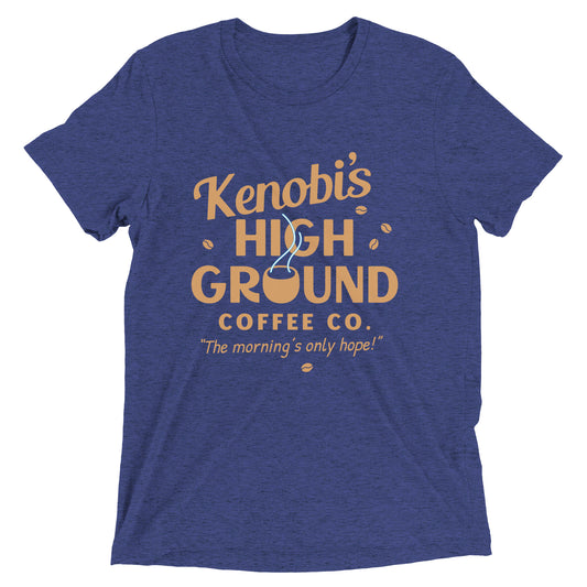Kenobi's High Ground Coffee Co Men's Tri-Blend Tee