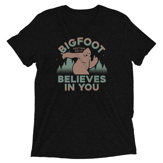Bigfoot Believes In You Men's Tri-Blend Tee