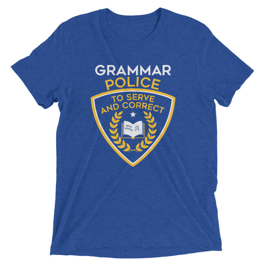 Grammar Police Men's Tri-Blend Tee