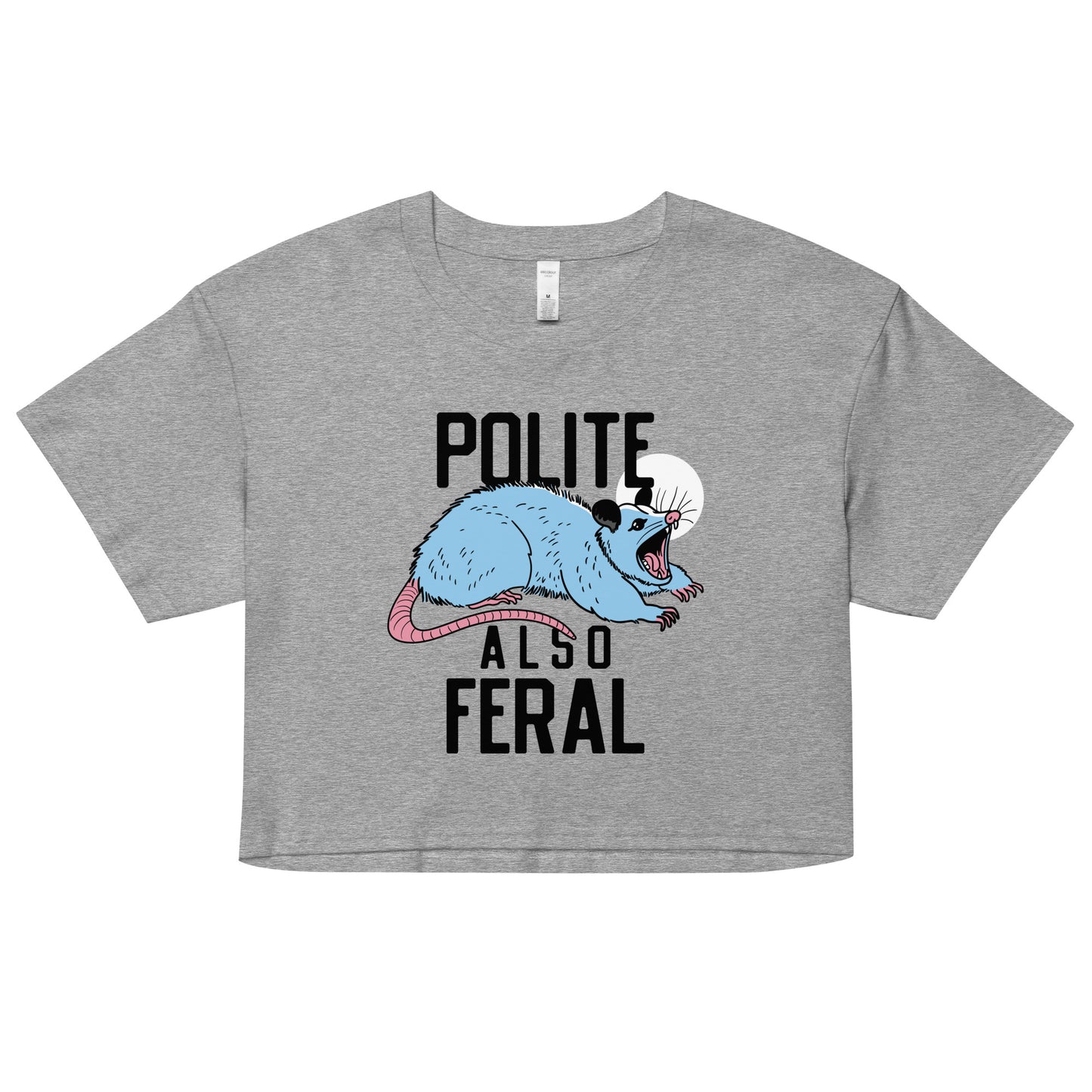 Polite Also Feral Women's Crop Tee