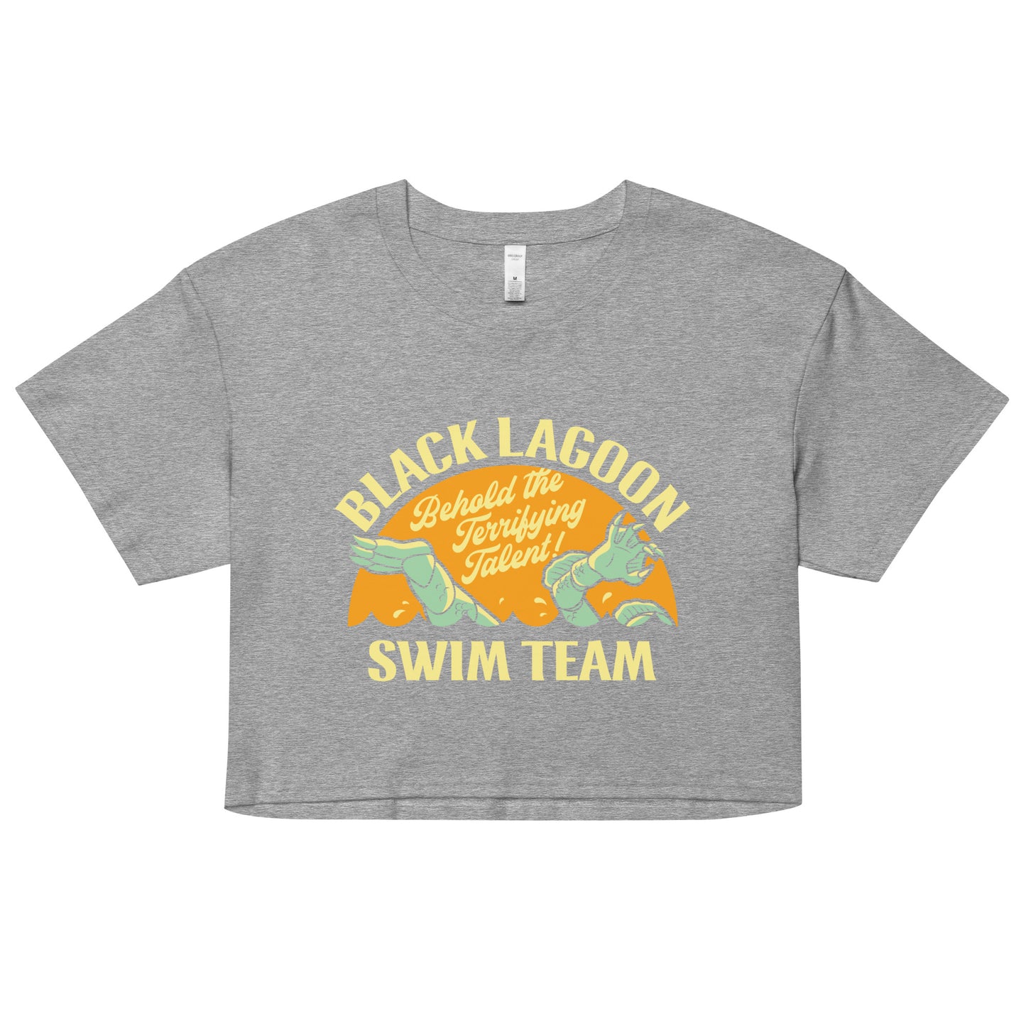 Black Lagoon Swim Team Women's Crop Tee