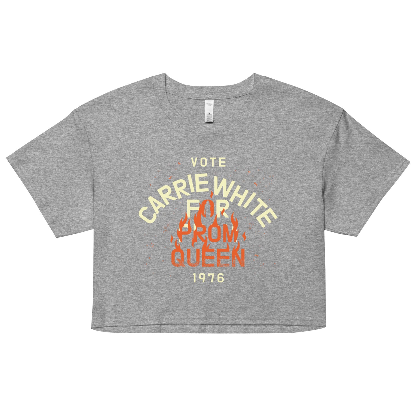 Vote Carrie White For Prom Queen Women's Crop Tee