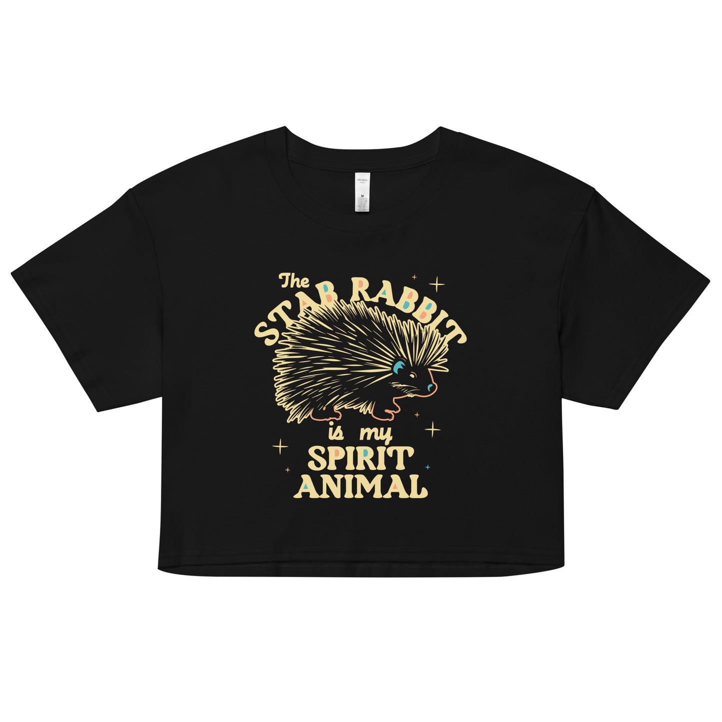 The Stab Rabbit Is My Spirit Animal Women's Crop Tee