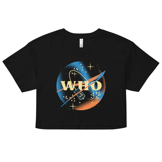 Who Space Administration Women's Crop Tee