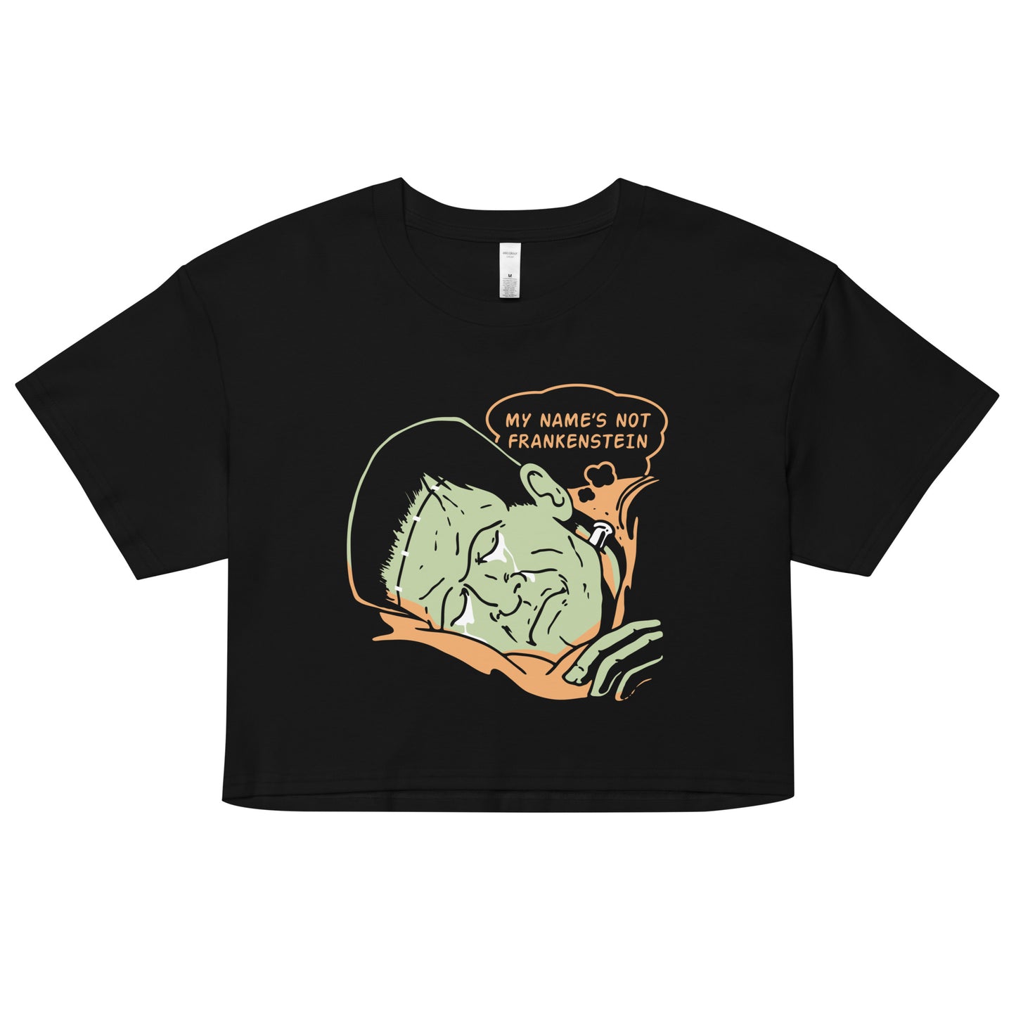 My Name's Not Frankenstein Women's Crop Tee