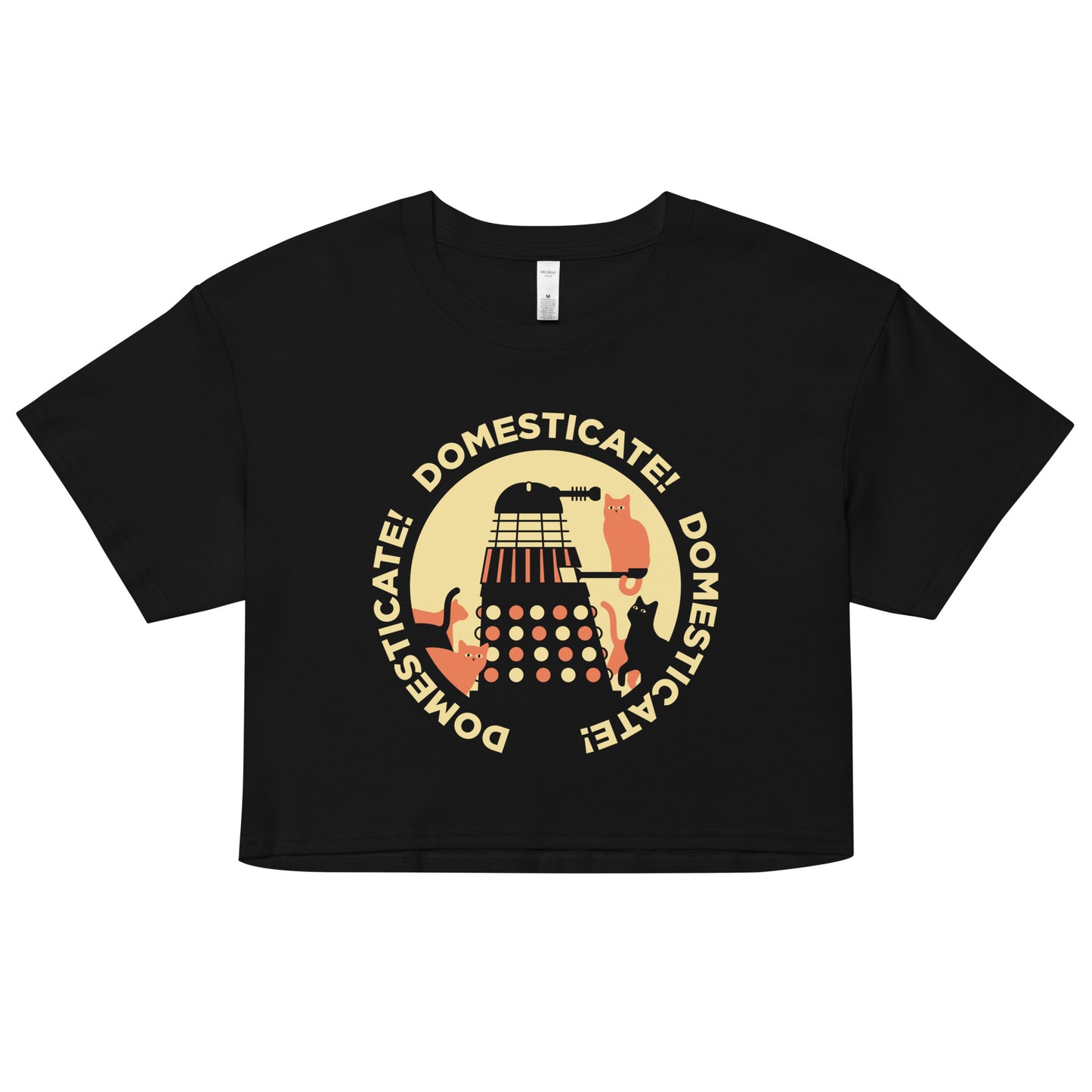 Domesticate! Domesticate! Domesticate! Women's Crop Tee