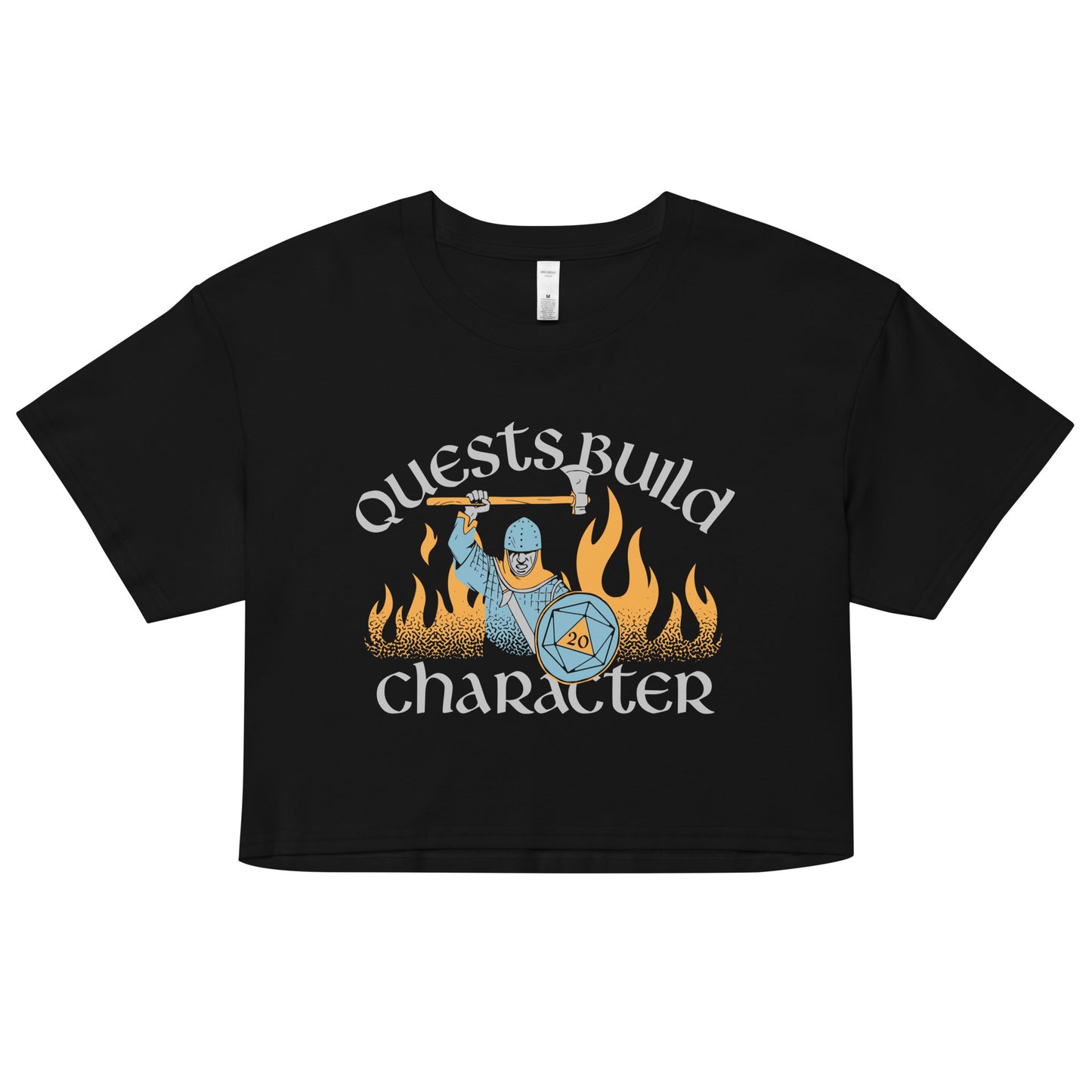 Quests Build Character Women's Crop Tee