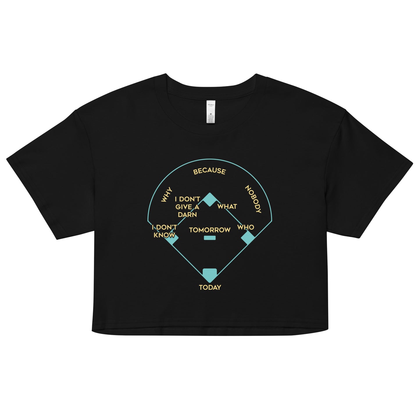 Baseball Positions Women's Crop Tee