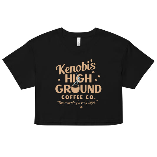 Kenobi's High Ground Coffee Co Women's Crop Tee