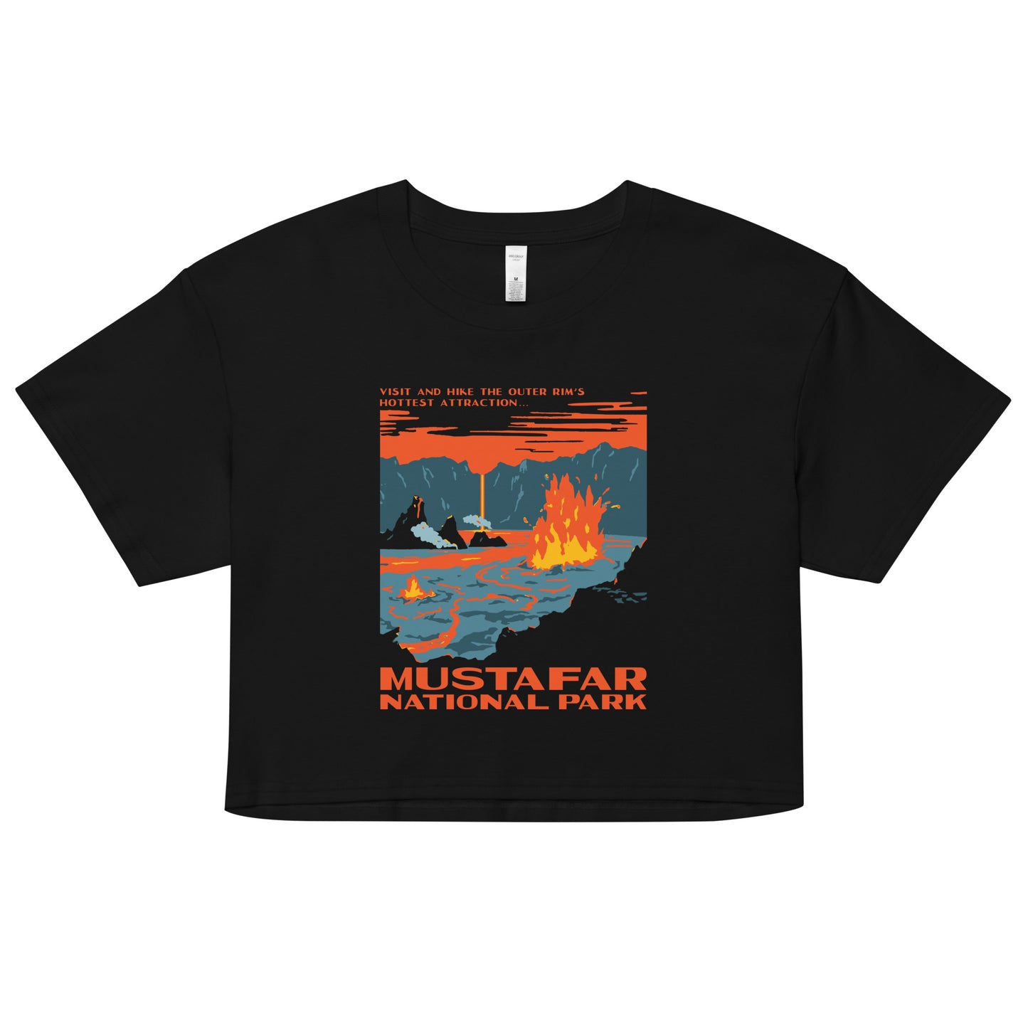 Mustafar National Park Women's Crop Tee