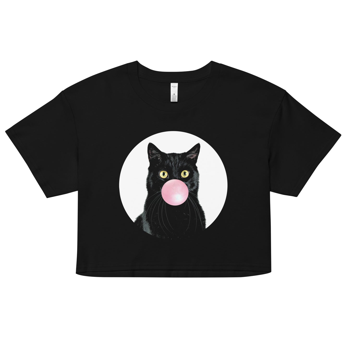 Bubble Cat Women's Crop Tee