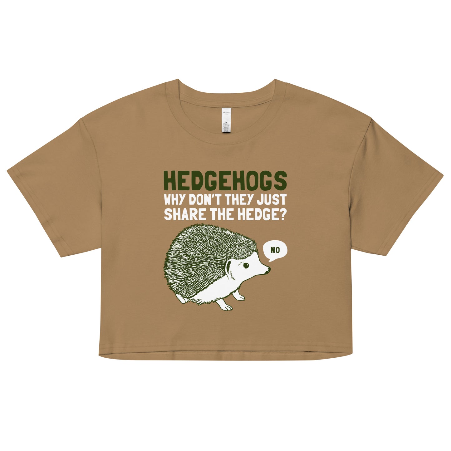 Hedgehogs Can't Share Women's Crop Tee