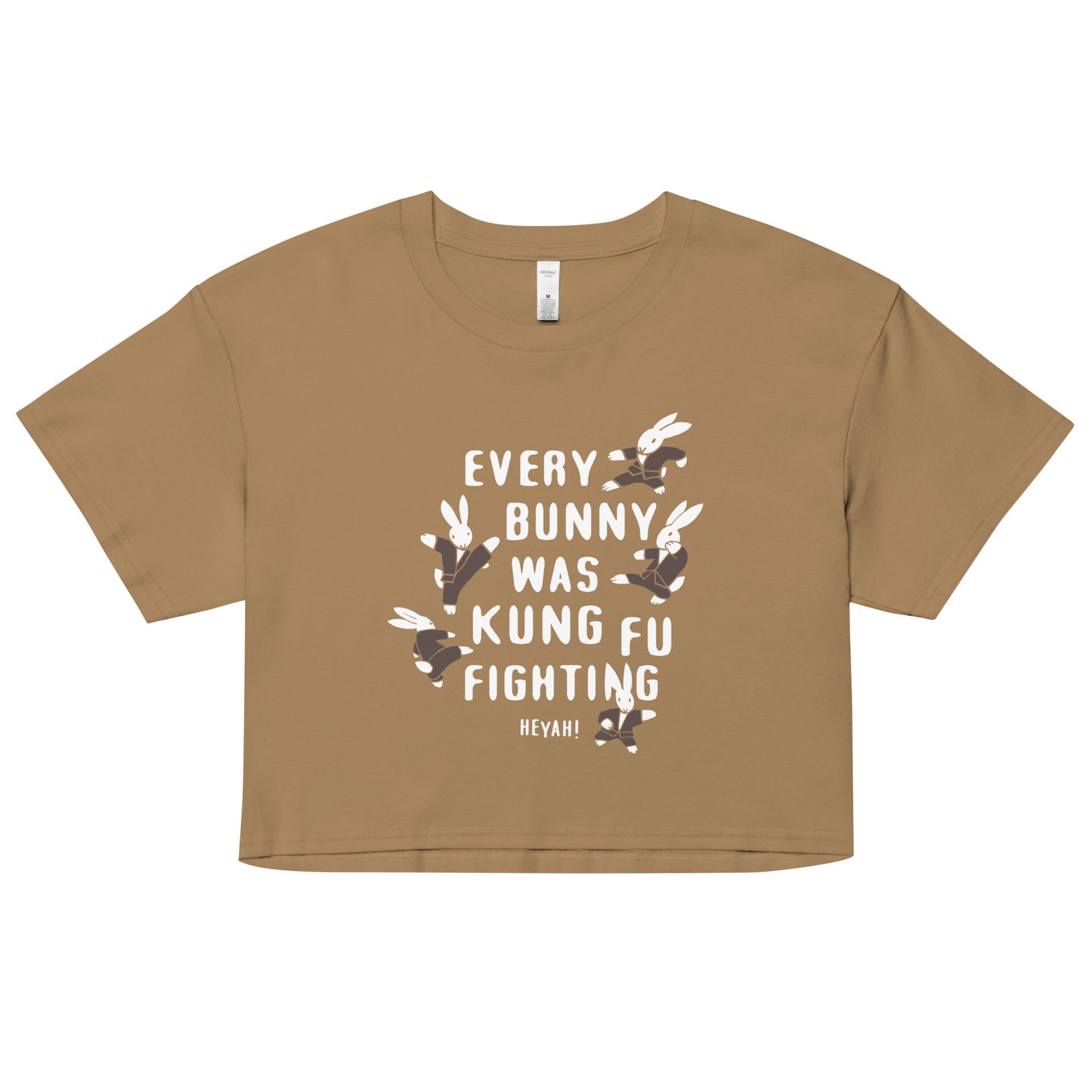 Every Bunny Was Kung Fu Fighting Women's Crop Tee