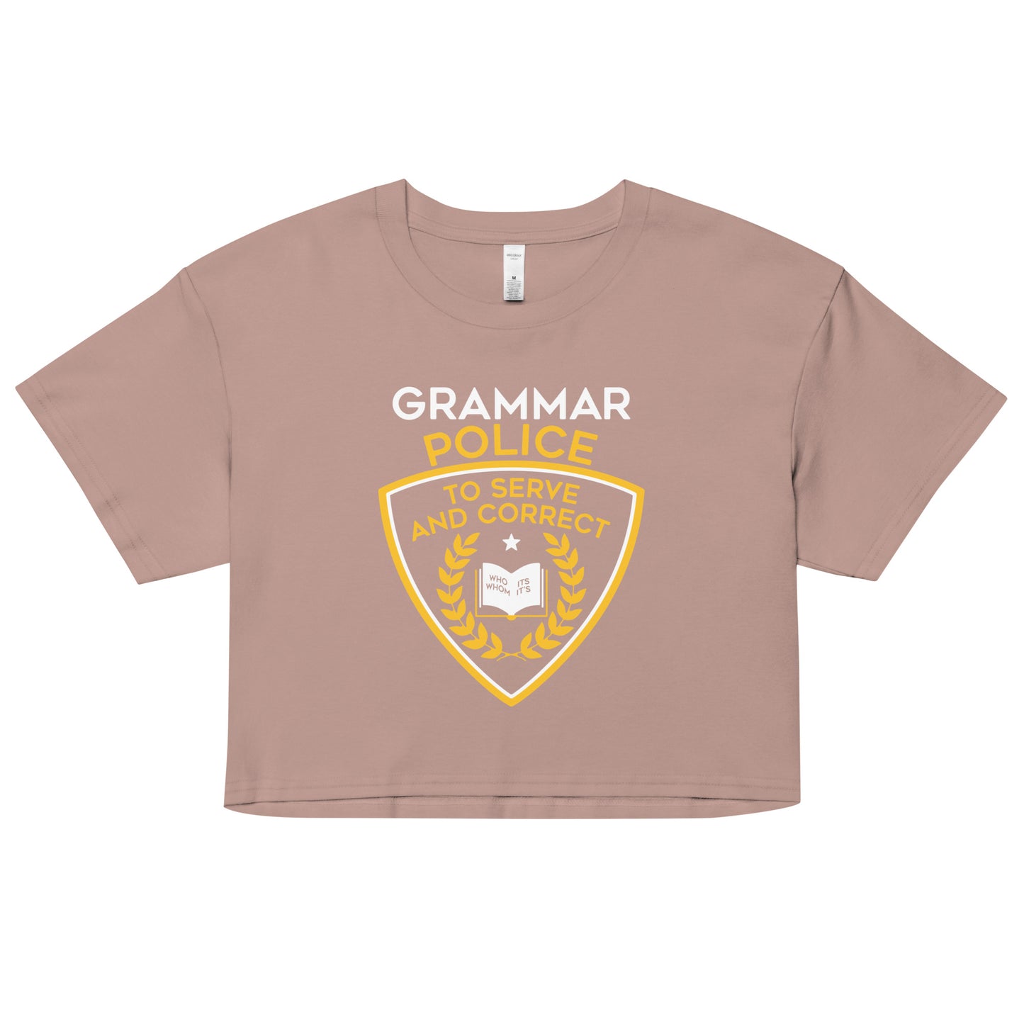 Grammar Police Women's Crop Tee