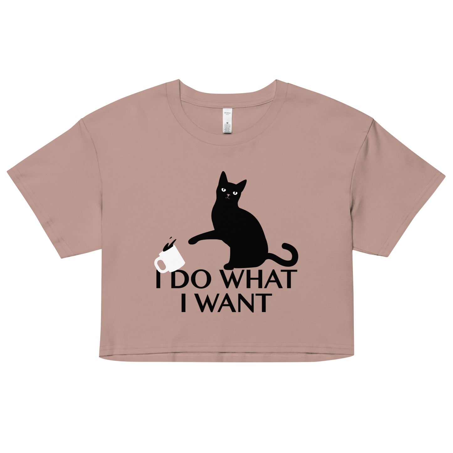 I Do What I Want Women's Crop Tee