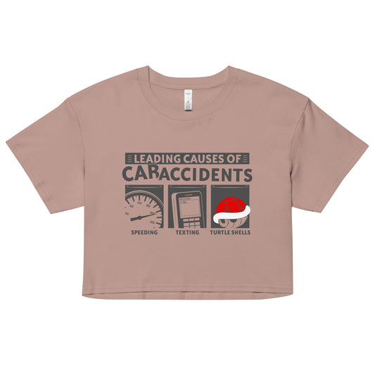 Leading Causes of Accidents Women's Crop Tee